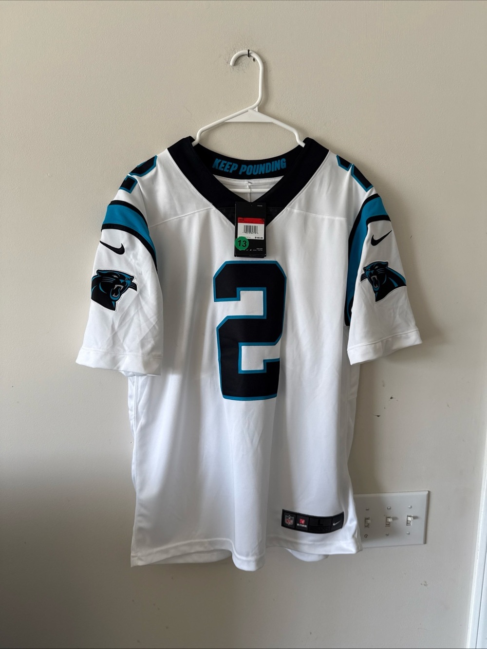 Men’s Nike DJ Moore #2 Carolina Panthers Vapor Lmtd Jersey Sz L - NWT RARE